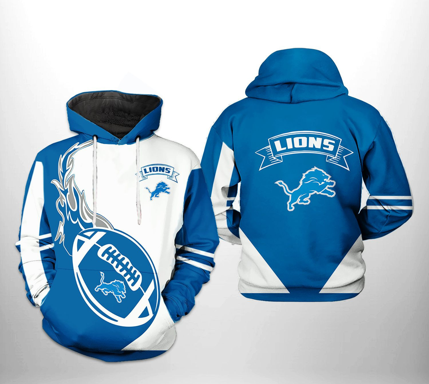 NFL Detroit Lions NFL Classic Hoodie Zip Hoodie