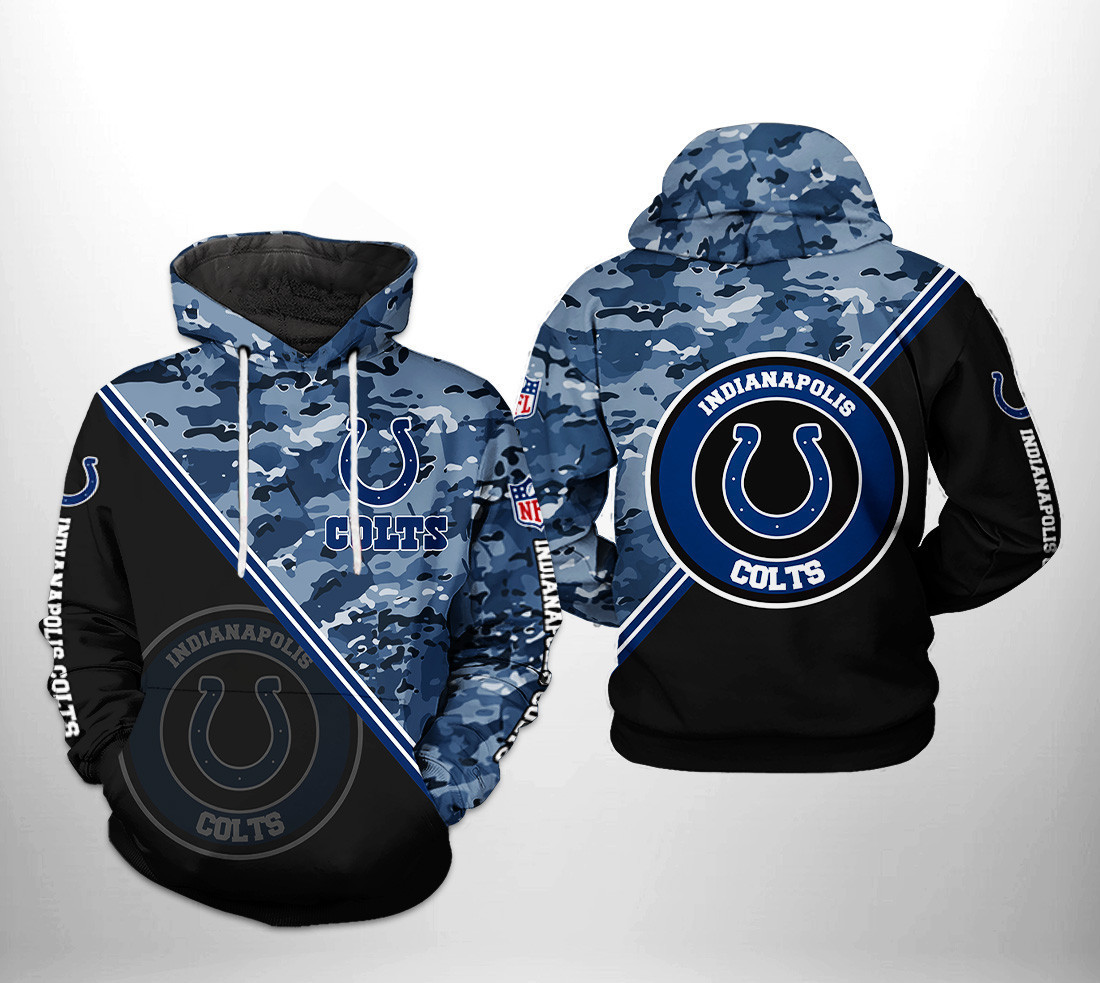 NFL Indianapolis Colts NFL Camo Team Hoodie Zip Hoodie