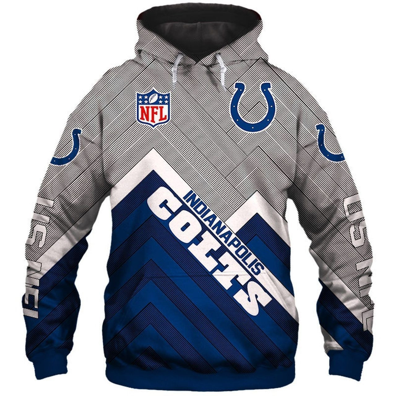 NFL Indianapolis Colts NFL Hoodie Zip Hoodie Version 1279