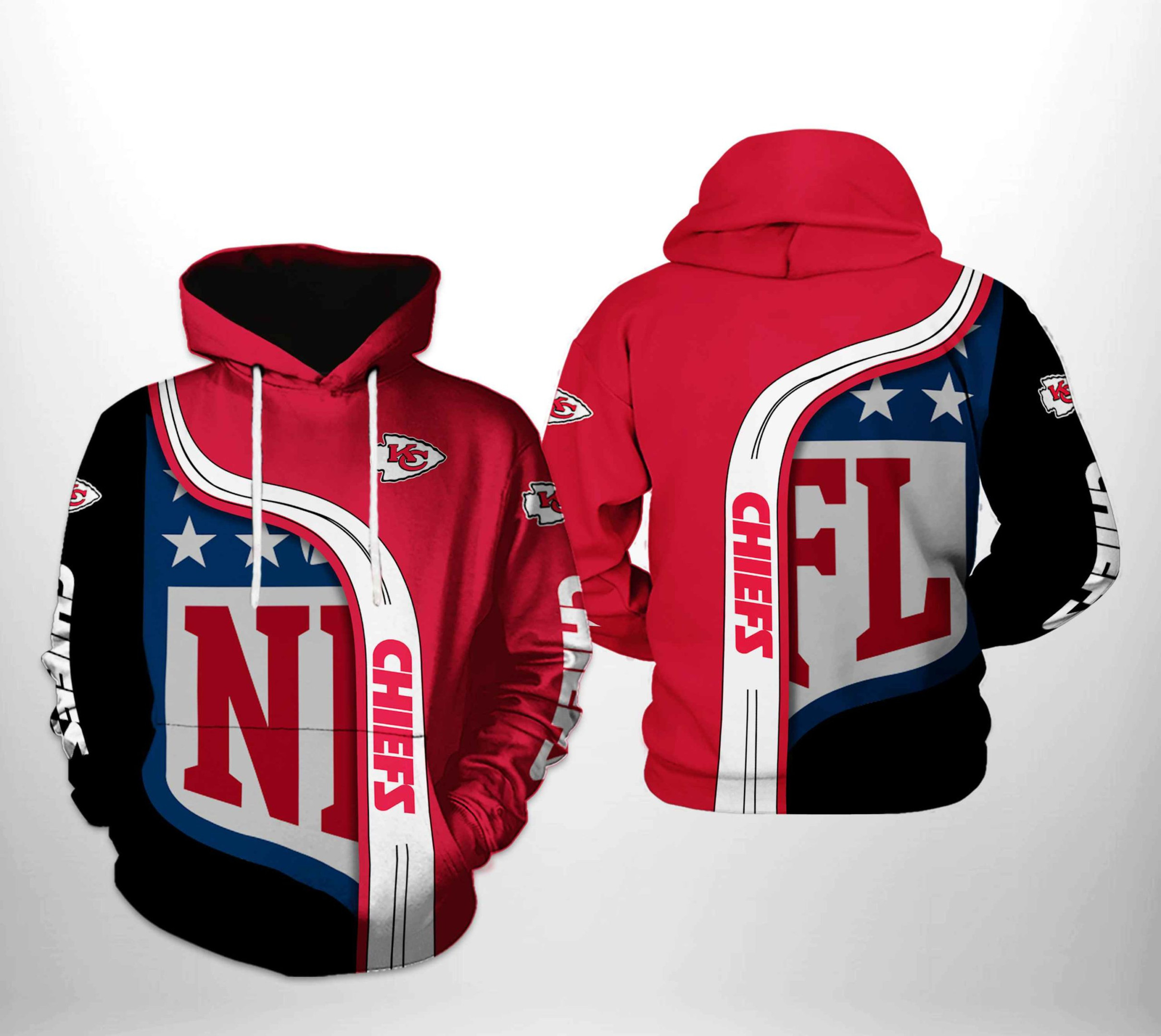 NFL Kansas City Chiefs NFL Team Hoodie Zip Hoodie Version 762