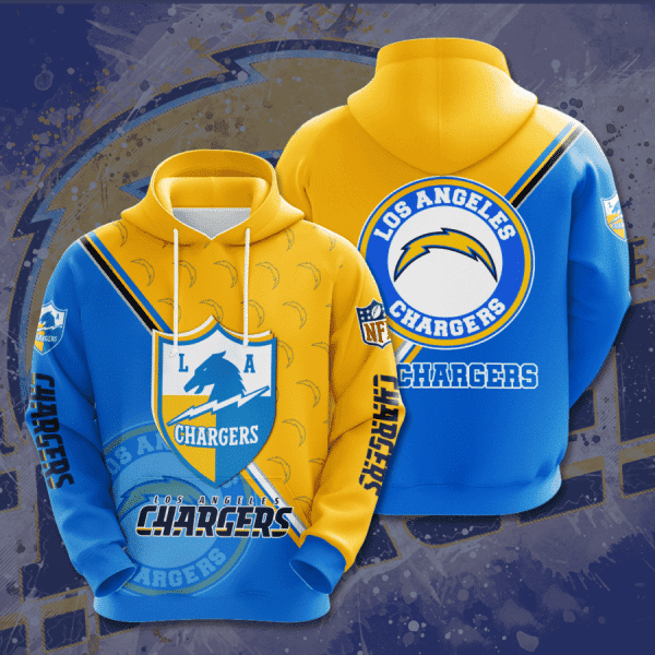 NFL Los Angeles Chargers Hoodie Zip Hoodie Version 772