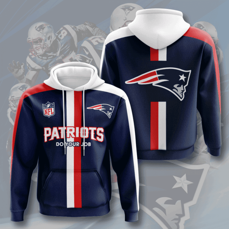 NFL New England Patriots Hoodie Zip Hoodie Version 859