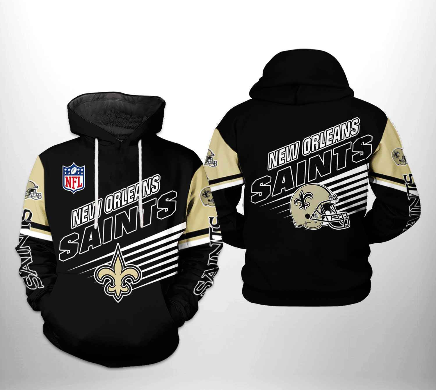 NFL New Orleans Saints NFL Team Hoodie Zip Hoodie Version 1172
