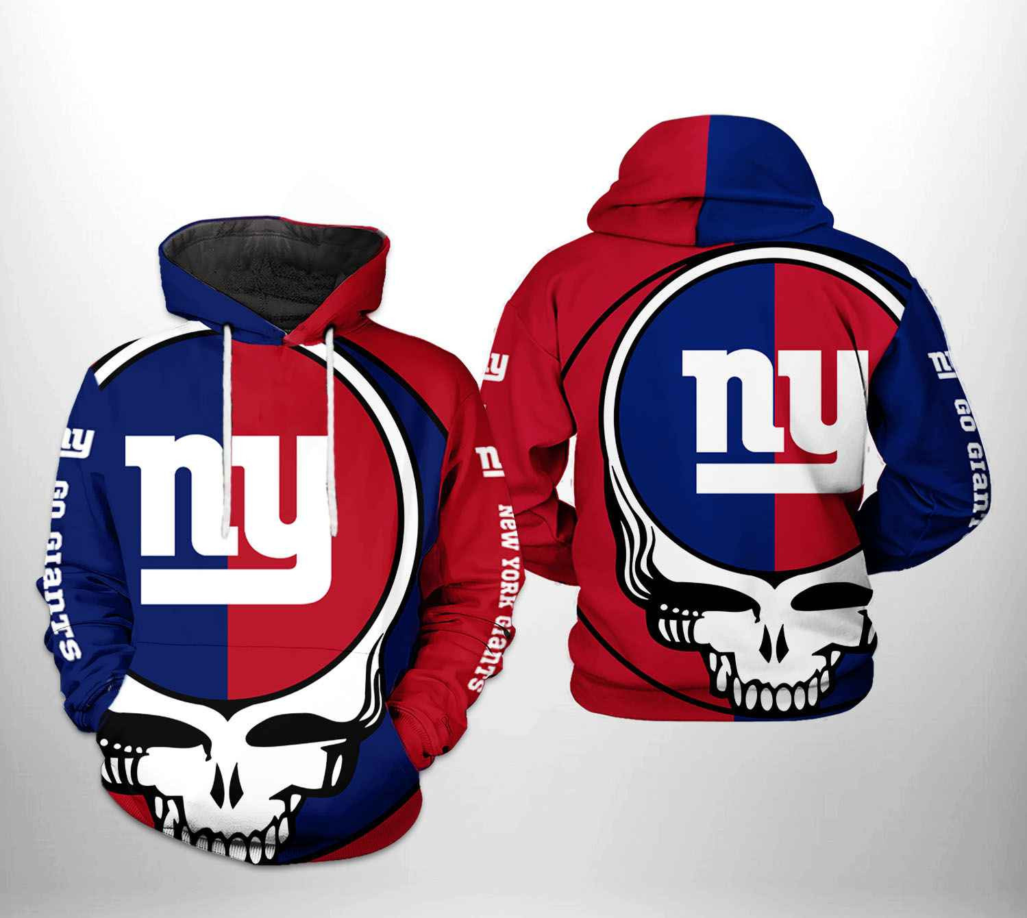 NFL New York Giants NFL Grateful Dead Hoodie Zip Hoodie