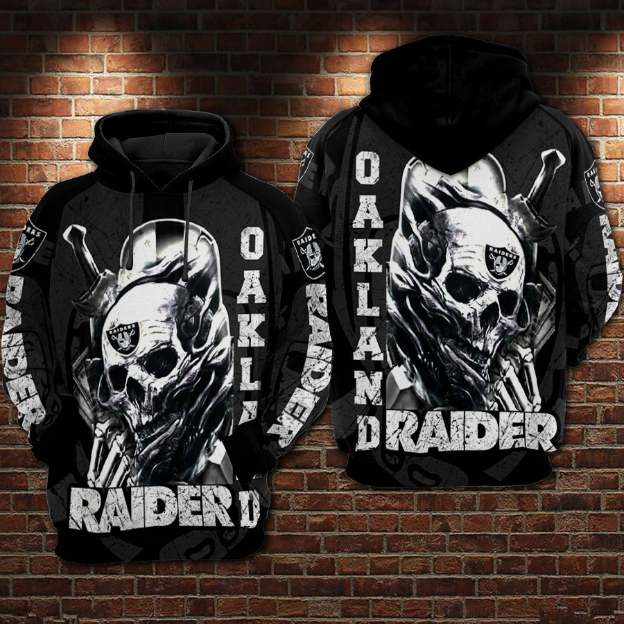 Oakland Raiders NFL Hoodie Zip Hoodie Version 1