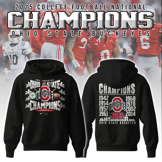 Ohio State Buckeyes NCAA National Champions Hoodie Great Gifts For Him