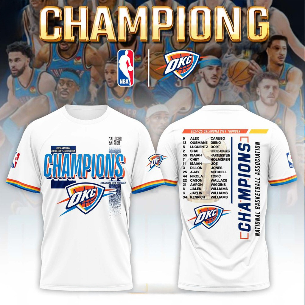 Oklahoma City Thunder 2025 NBA Champions Special Shirt