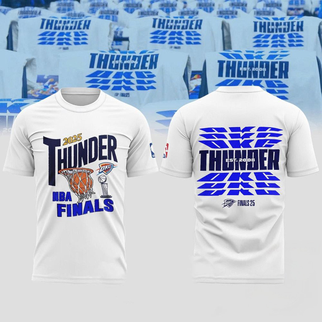 Oklahoma City Thunder 2025 NBA Final T-Shirt OKC Merch Gifts For Basketball Fan