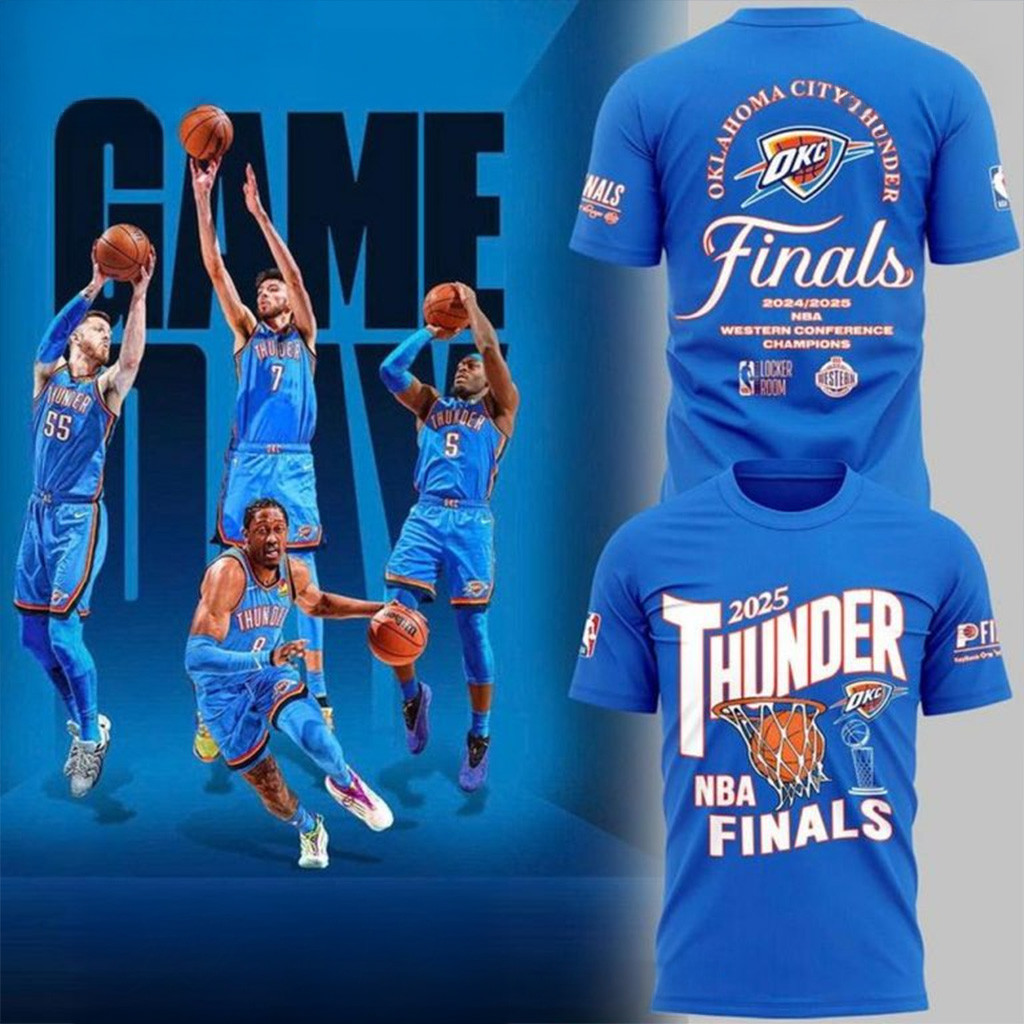Oklahoma City Thunder 2025 NBA Finals Special T-Shirt OKC Merch Present For Husband