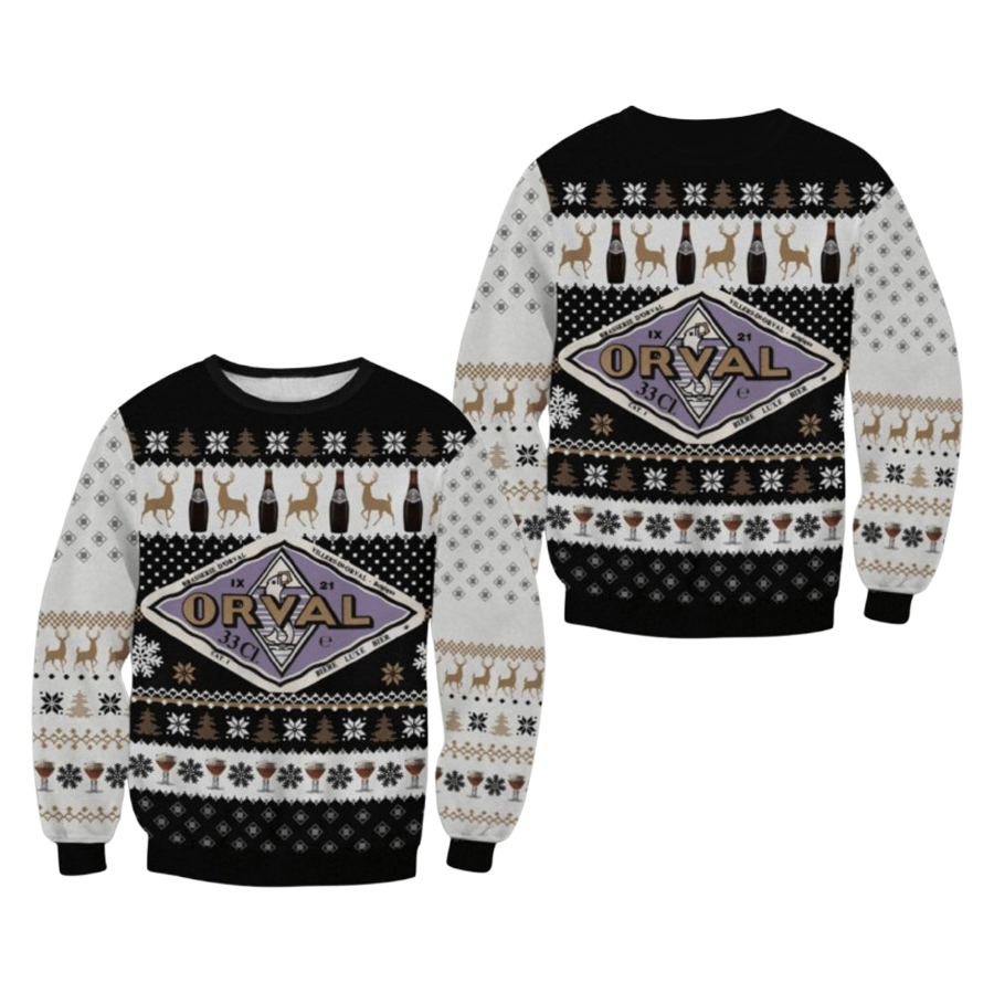 Orval Beer Orval Beer Gift Fan Ugly Christmas Sweater