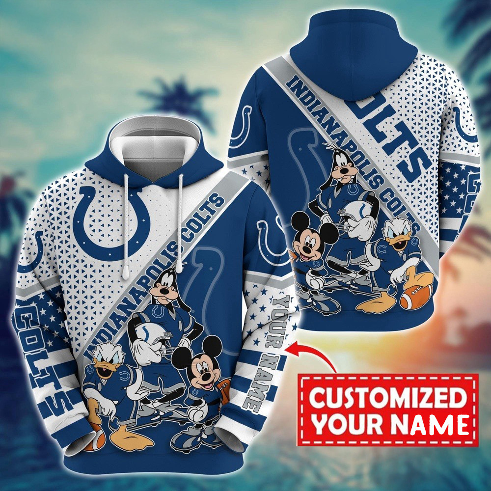Personalized NFL Indianapolis Colts Character Cartoon Movie Hoodie Best Gift For Football Lovers