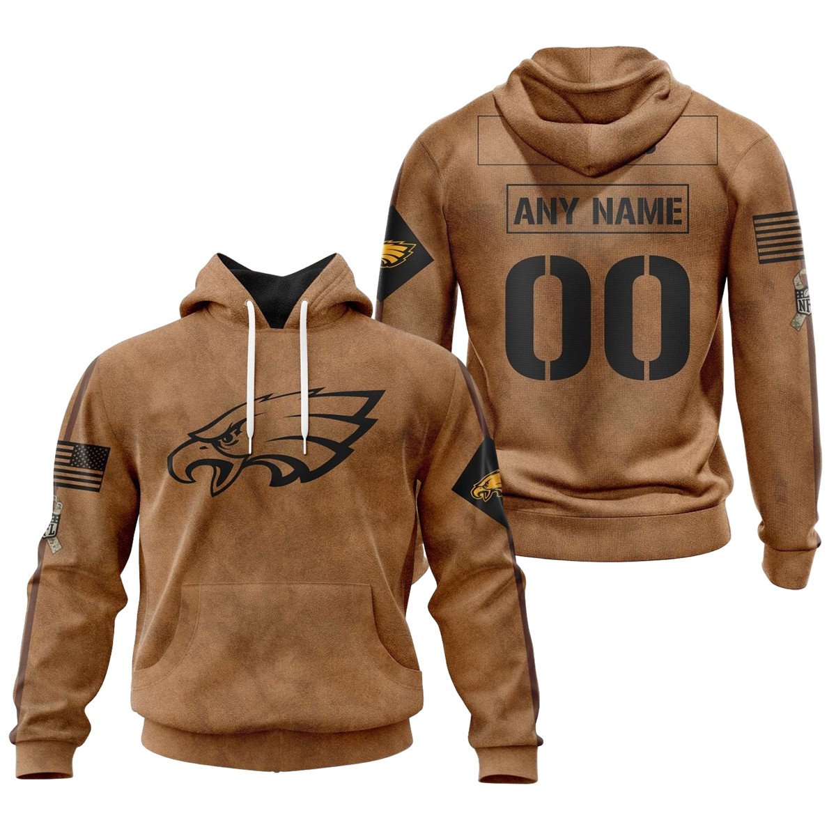 Philadelphia Eagles Salute To Service Club 3D printed Sweatshirt Hoodie Zipped Hoodie