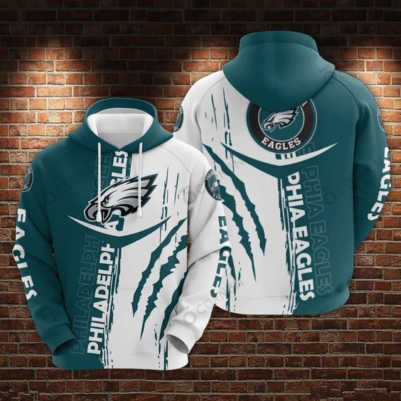 Philadelphia Eagles Scratch V2 NFL Football Team Hoodie