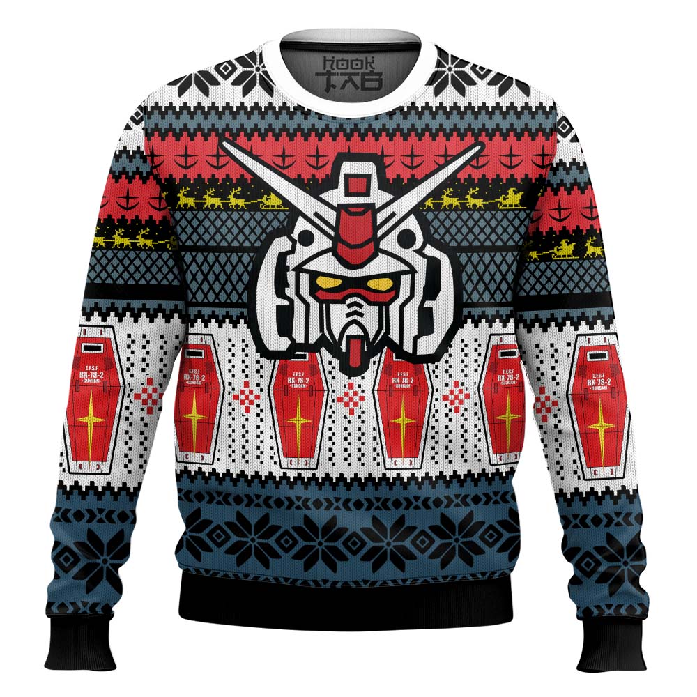 RX 78 Gundam Ugly Christmas Sweater
