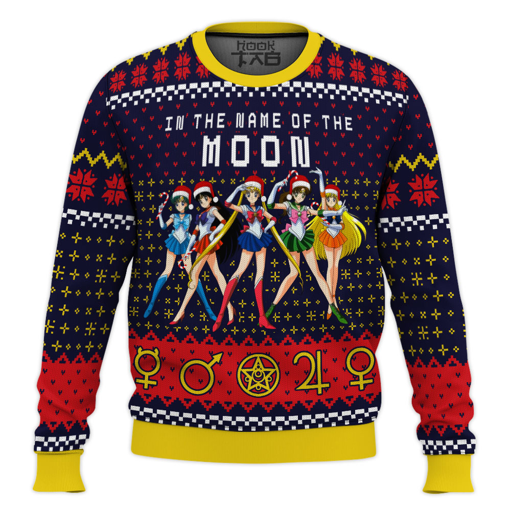 Sailor Moon In the Name of the Moon Ugly Christmas Sweater