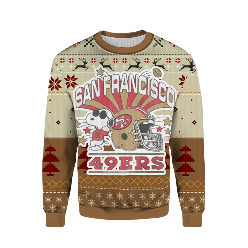 San Francisco 49ers Snoopy Christmas Ugly Sweater