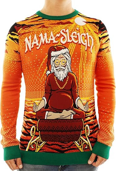 Santa Nama-sleigh Ugly Christmas Sweater