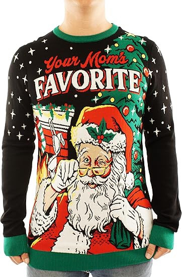 Santa Your Moms Favorite Ugly Christmas Sweater