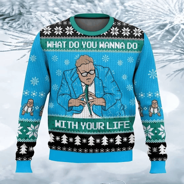 Saturday Night Live Matt Foley What Do You Wanna Do With Your Life Ugly Christmas Sweater