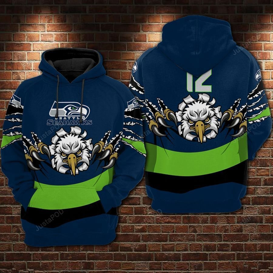 Seattle Seahawks NFL Football Hoodie Zip Hoodie