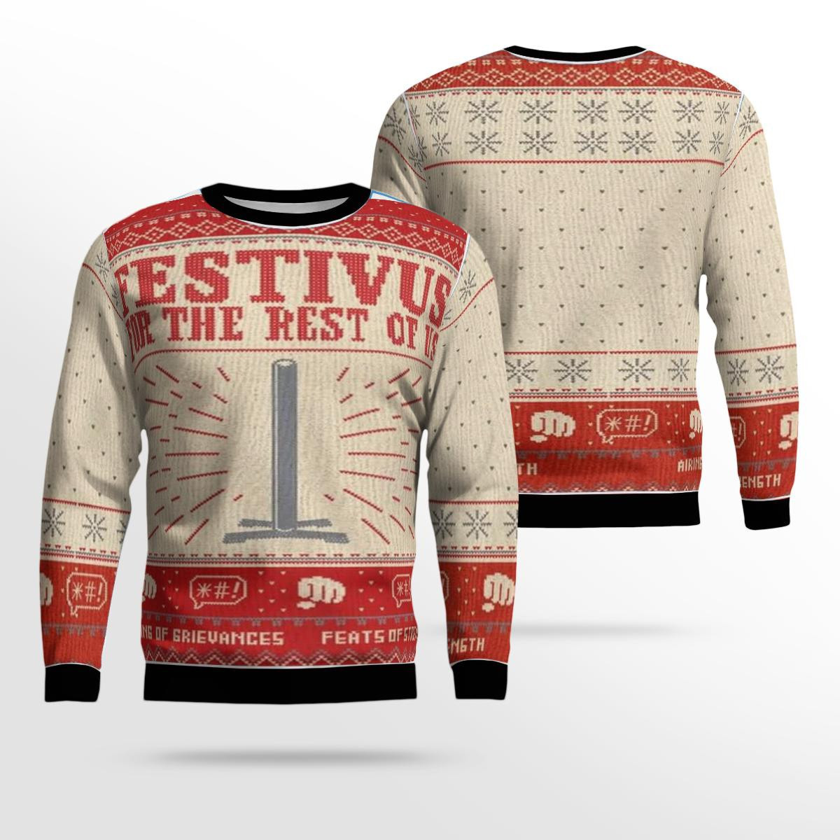 Seinfeld Festivus For The Rest Of Us Ugly Christmas Sweater