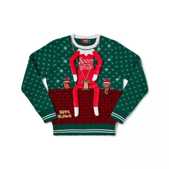 Snoop on the Stoop Chain Christmas Sweater