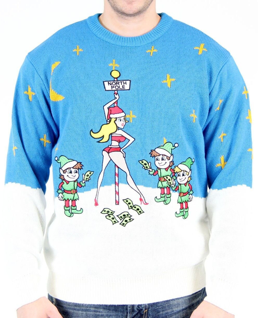 Stripper Pole Ugly Christmas Sweater