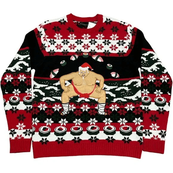 Sumo Santa Ugly Christmas Sweater