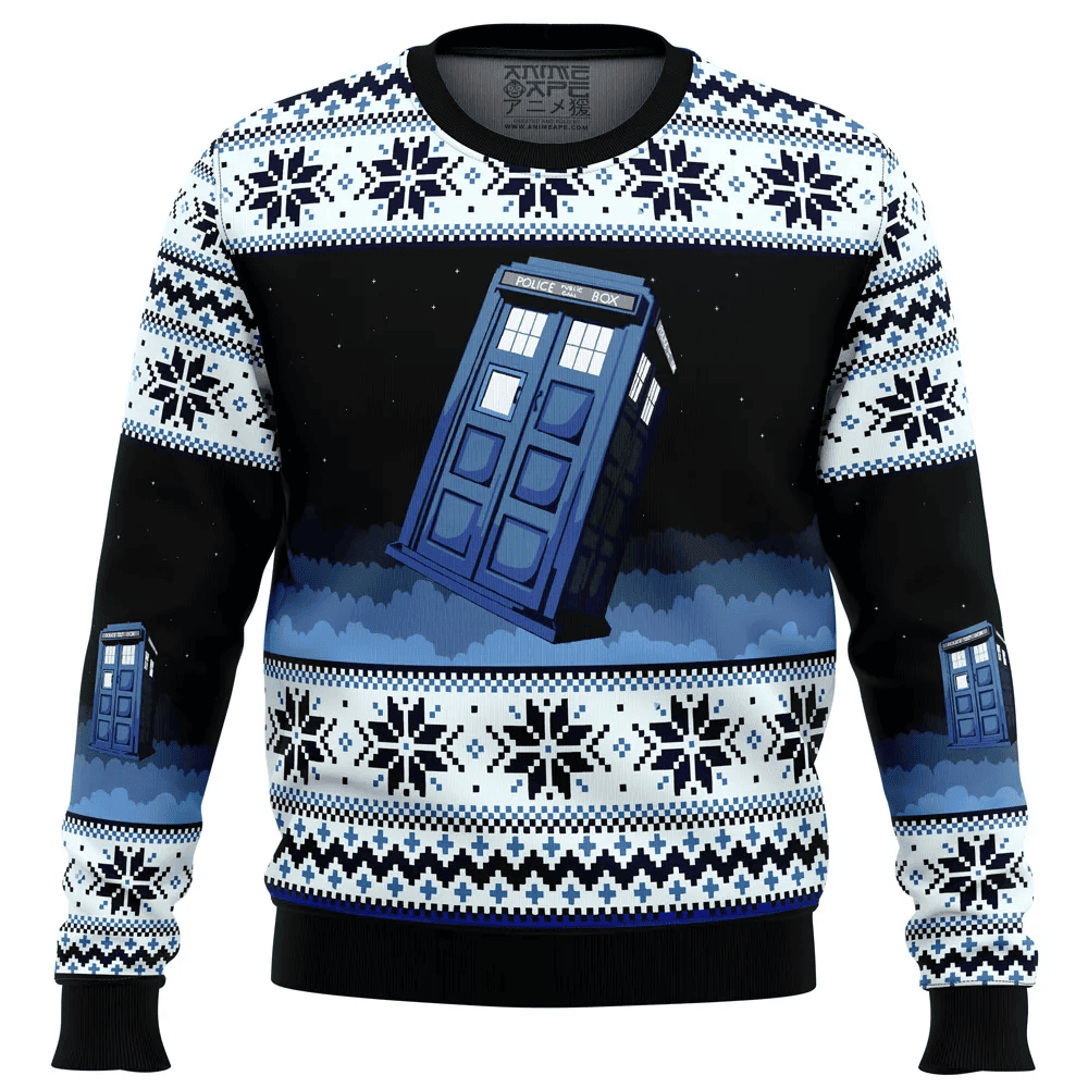 Tardis Ugly Christmas Sweater