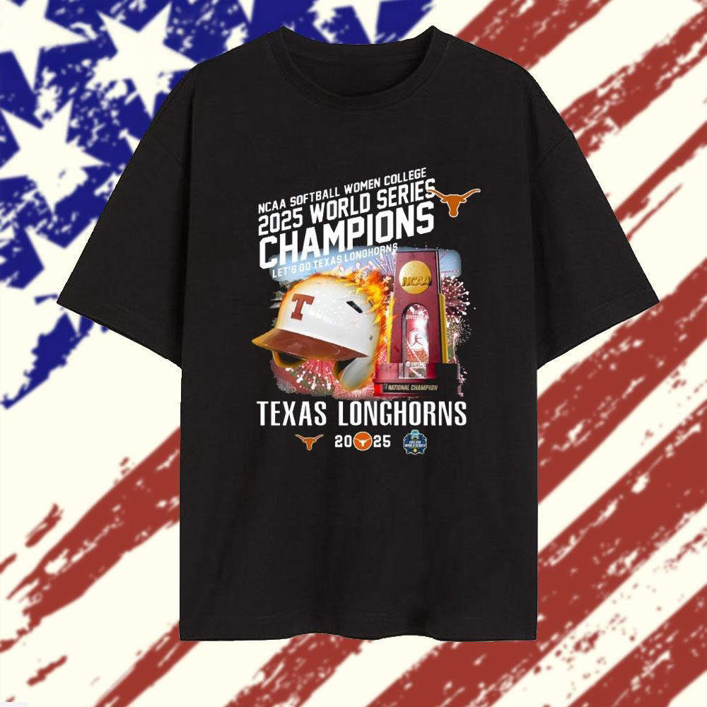 Texas Longhorns NCAA Softball Womens College 2025 World Series Champions T-Shirt Mom Gifts