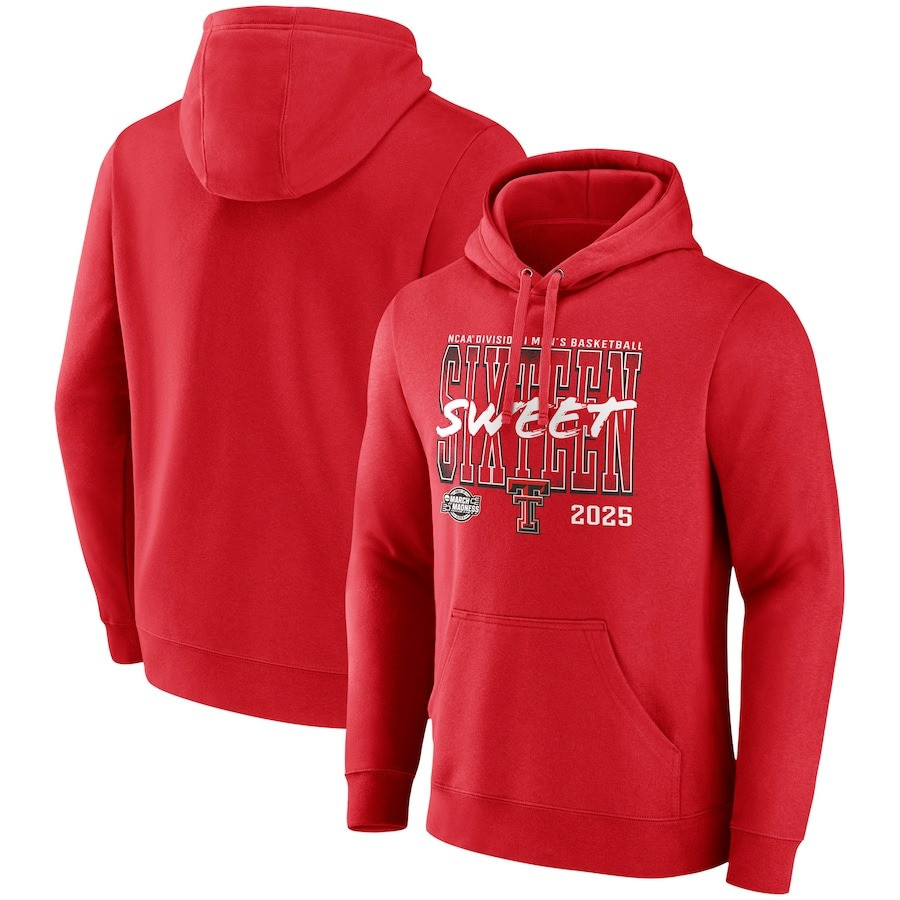 Texas Tech Elite 8 Hoodie Red Raiders 2025 NCAA Mens Basketball March Madness Sweet 16