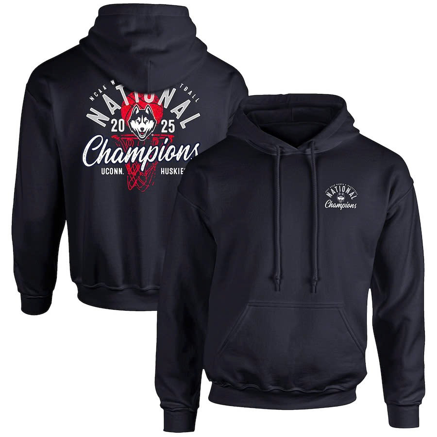 UConn Huskies 2025 NCAA Womens Basketball National Champions Hoodie Basketball Enthusiast Gifts