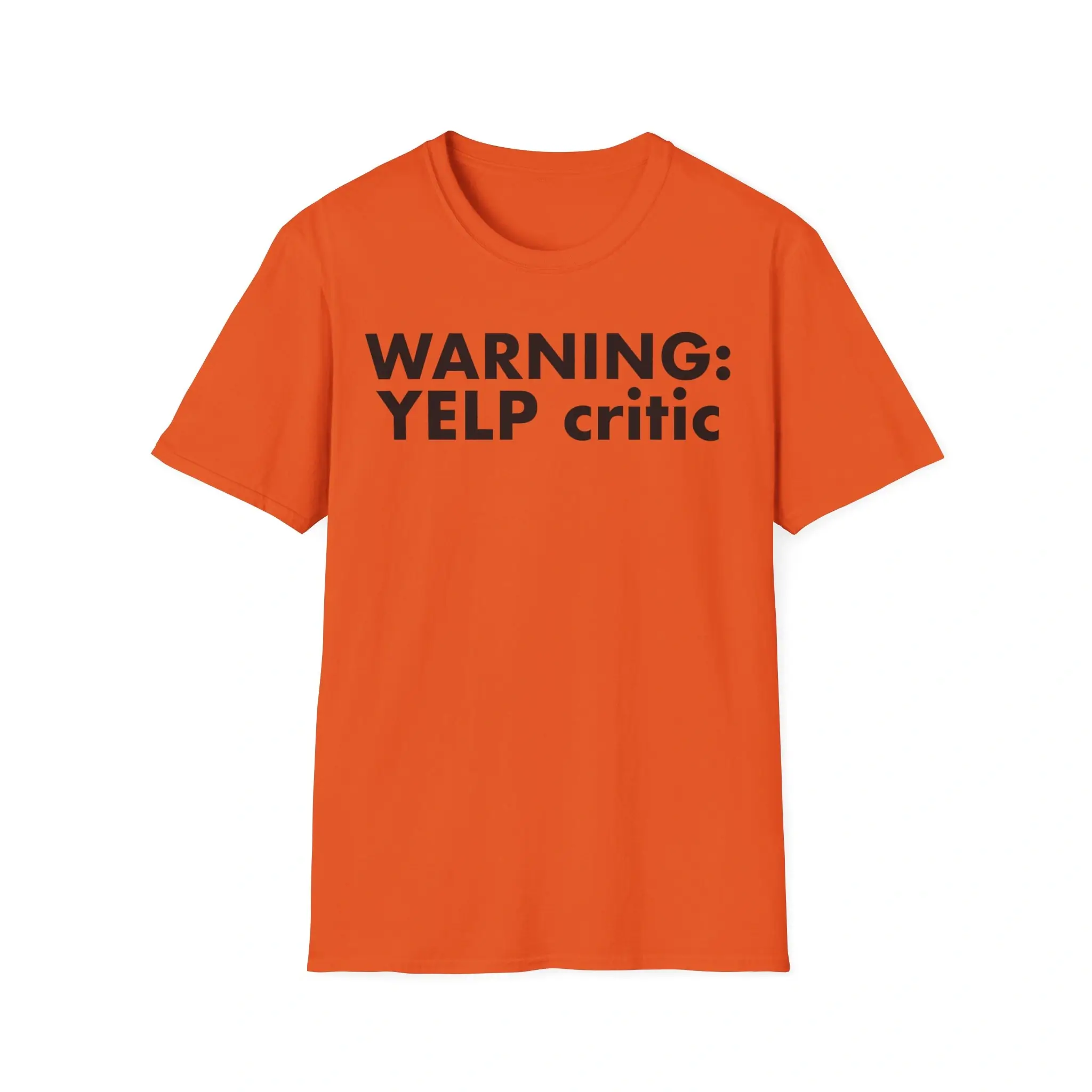 Warning Yelp Critic Shirt