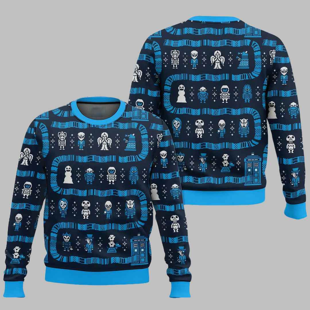 Whos Ouside Doctor Who Ugly Christmas Sweater