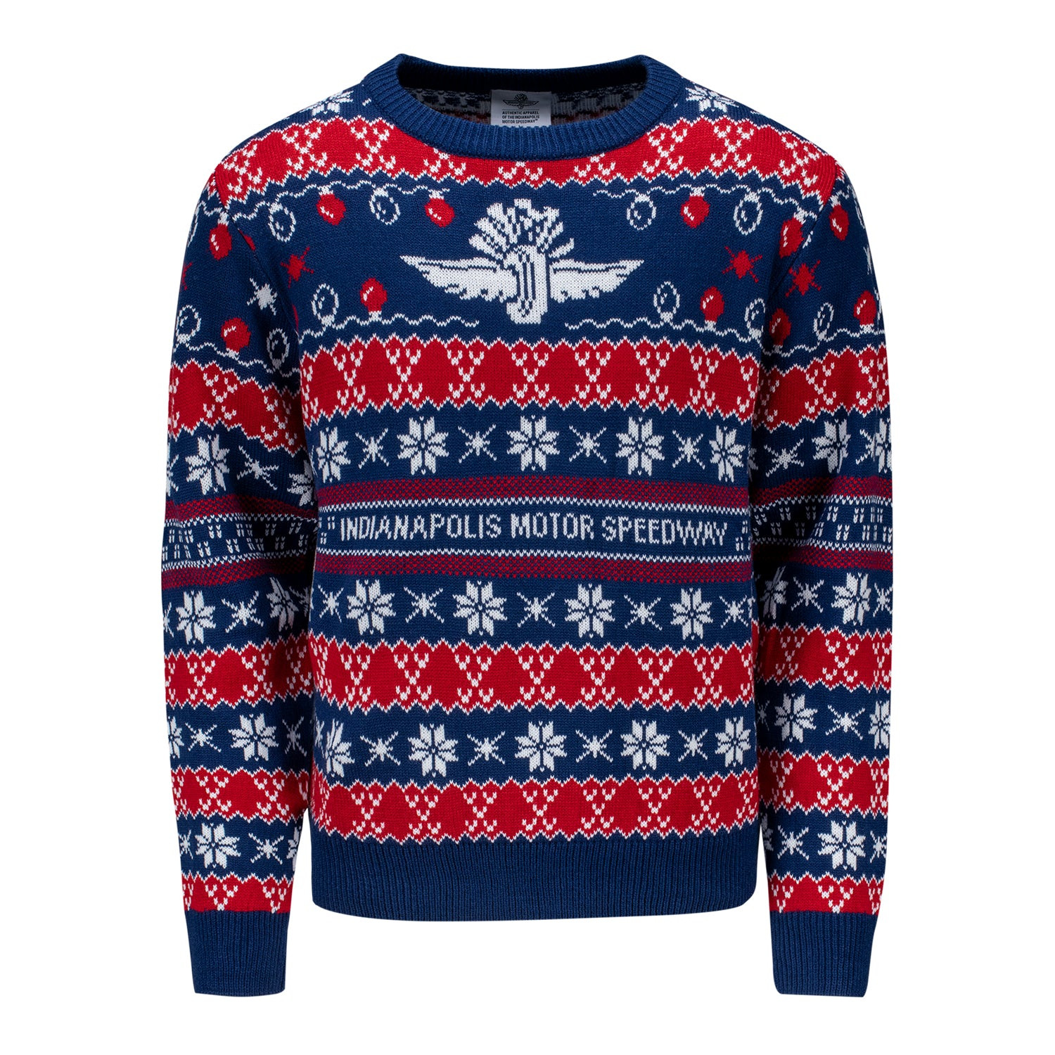 Wing Wheel Flag Ugly Christmas Sweater