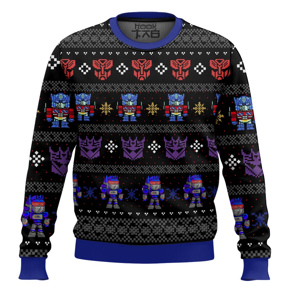 Xmas in Disguise Transformers Ugly Christmas Sweater