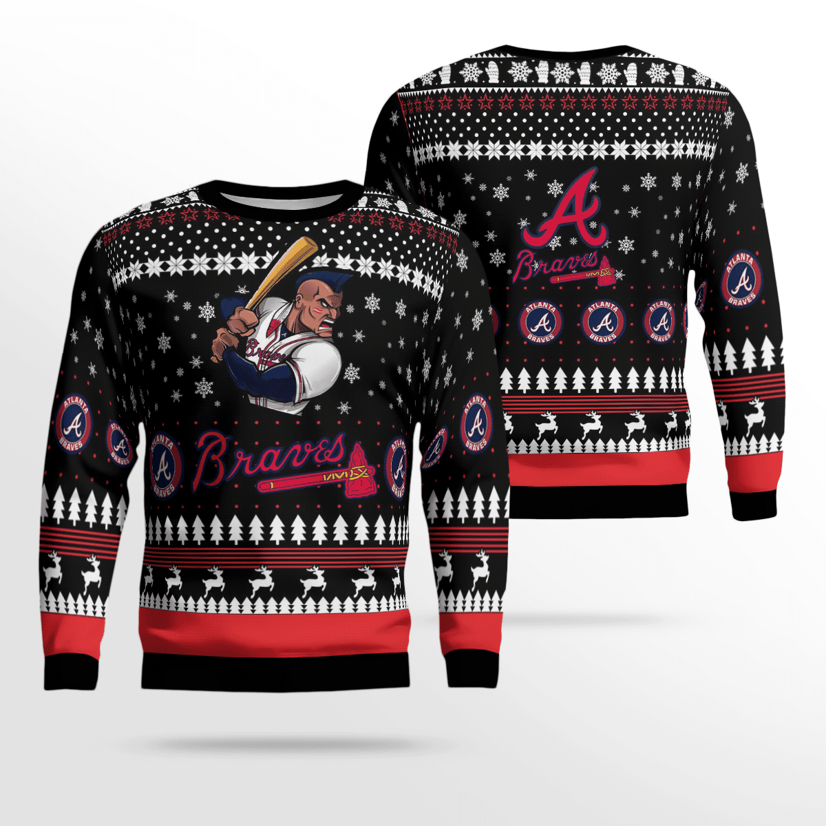 Atlanta Cartoon Ugly Sweater
