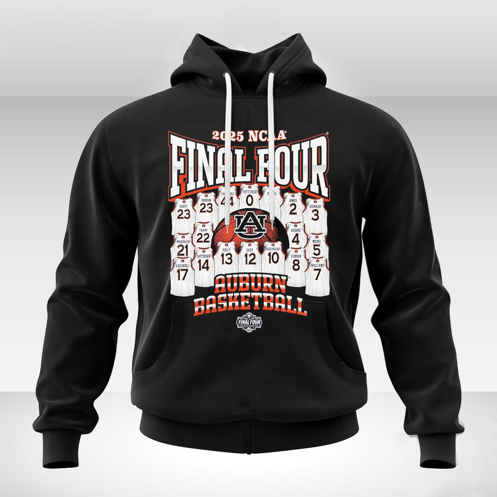 Auburn Tigers 2025 NCAA Mens Basketball Final Four Jersey Madness Hoodie Gift For Him