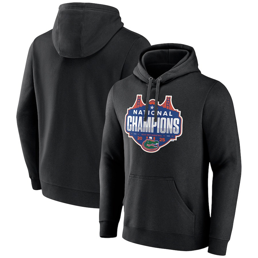 Black Florida Gators 2025 NCAA Mens Basketball National Champions Shot Clock Hoodie Mens Gift