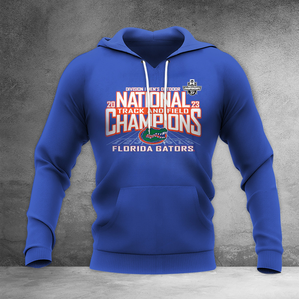 Blue 84 Royal Florida Gators 2023 NCAA Mens Outdoor Track And Field National Champions Hoodie