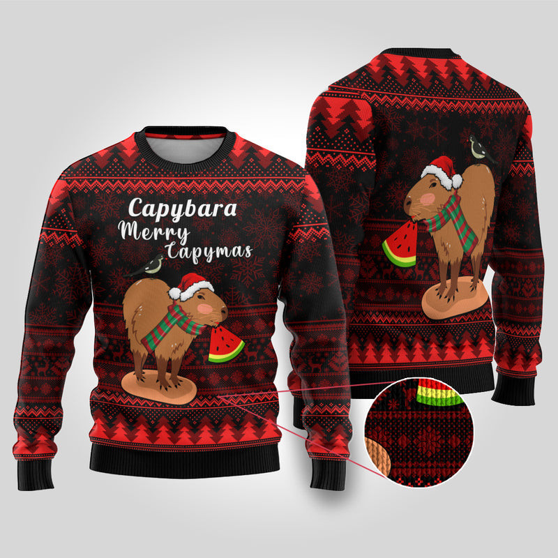 Capybara Capymas Merry Christmas Ugly Christmas Sweater