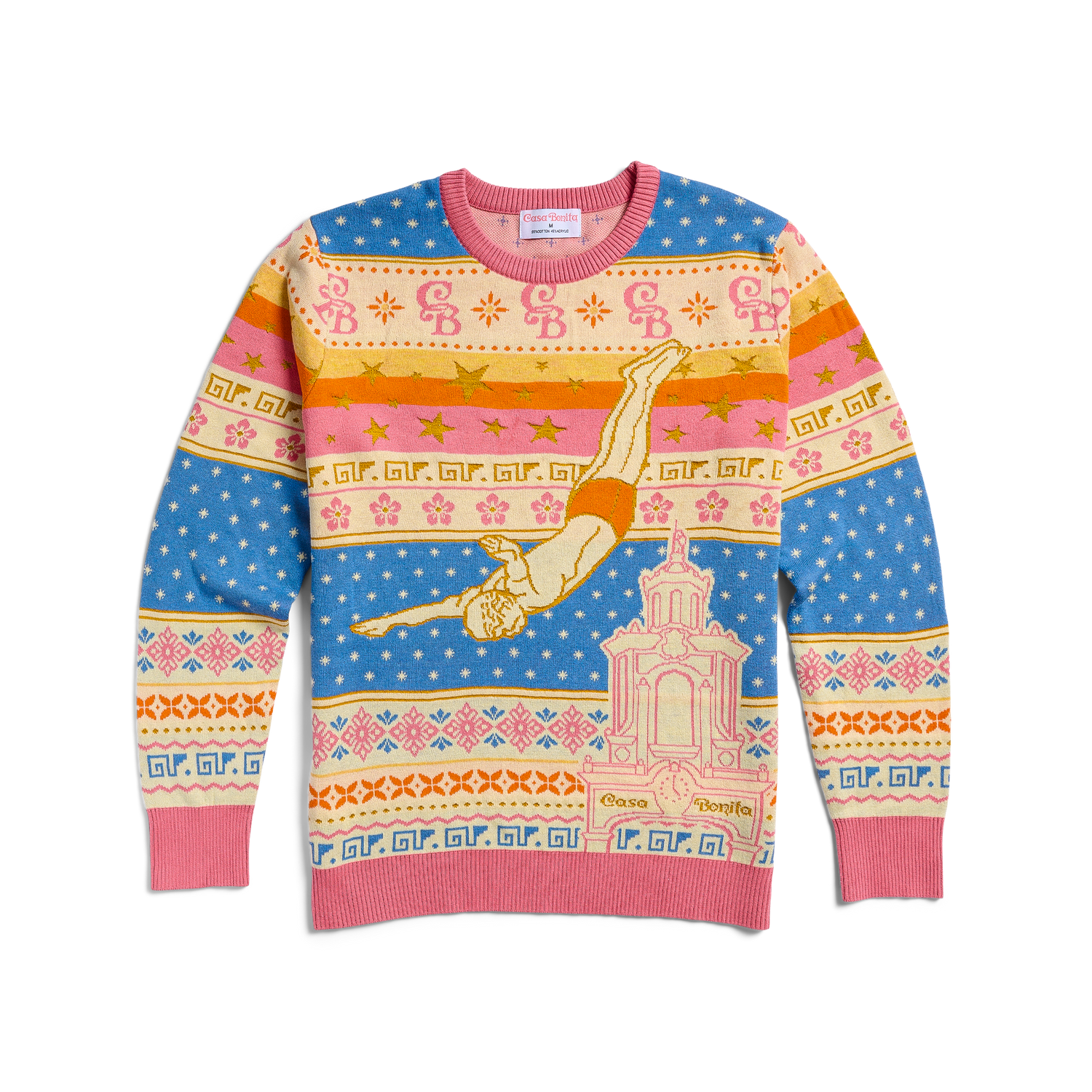 Casa Bonita Retro Diver Ugly Christmas Sweater