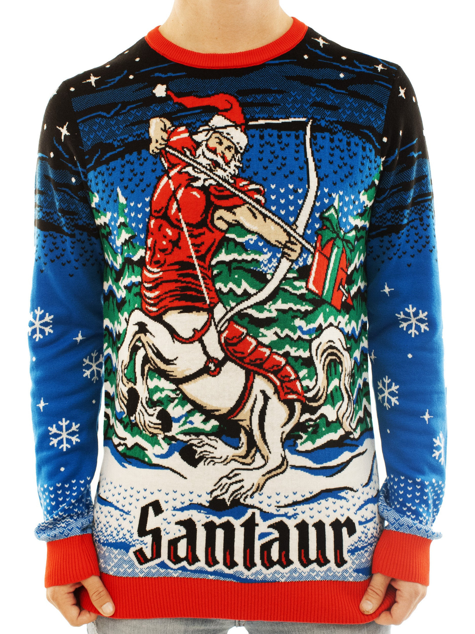 Centaur Santa - Santaur Ugly Christmas Sweater