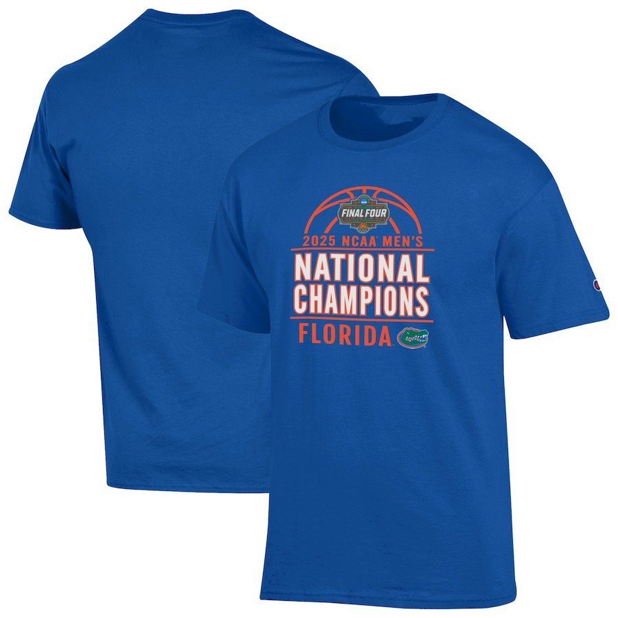 Champion Royal Florida Gators 2025 NCAA Mens Basketball National Champions T-Shirt