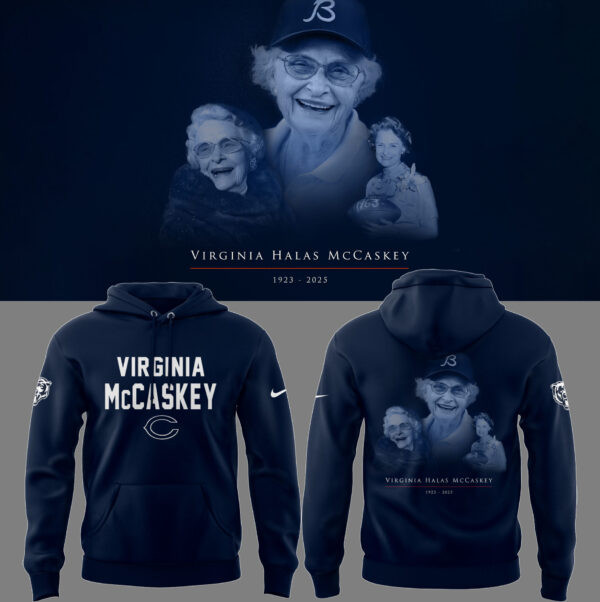 Chicago Bears NFL 2025 ËœR.I.P Virginia Halas McCaskey Hoodie Football Fans Gifts