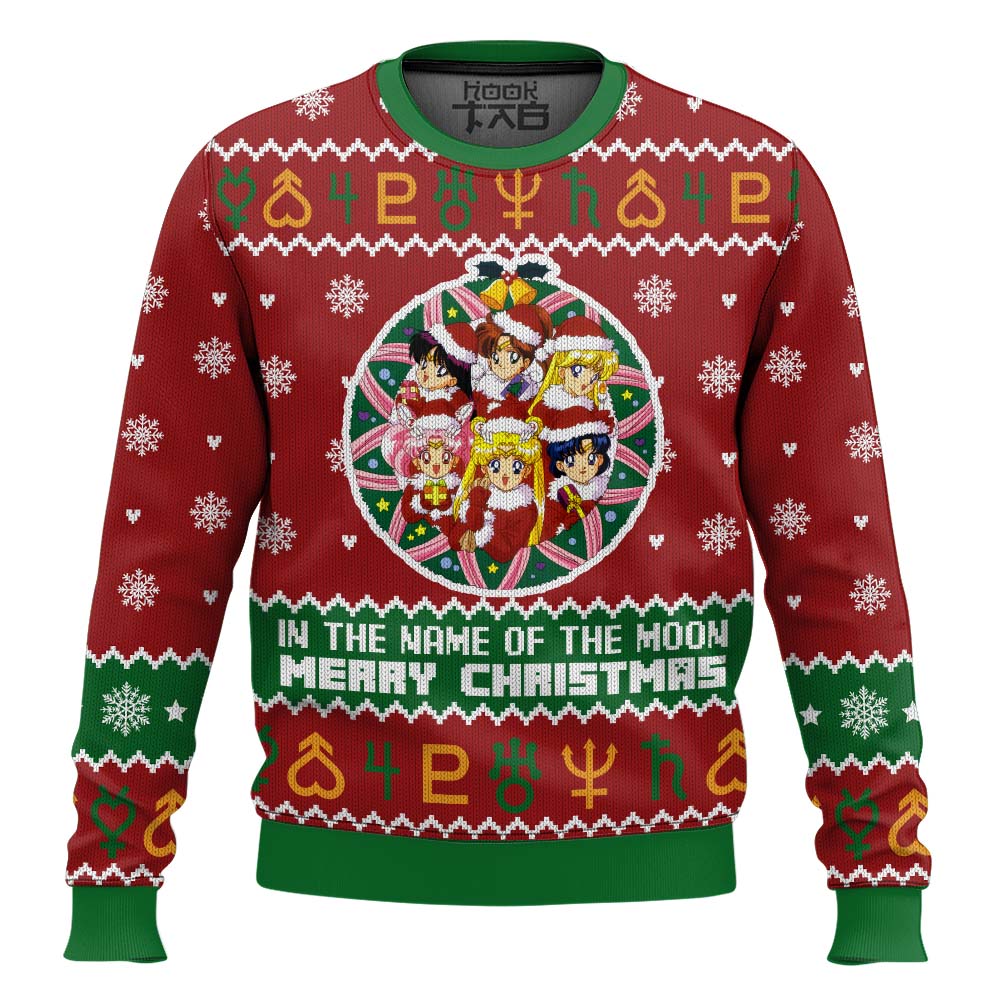 Christmas Sailor Guardians Sailor Moon Ugly Christmas Sweater