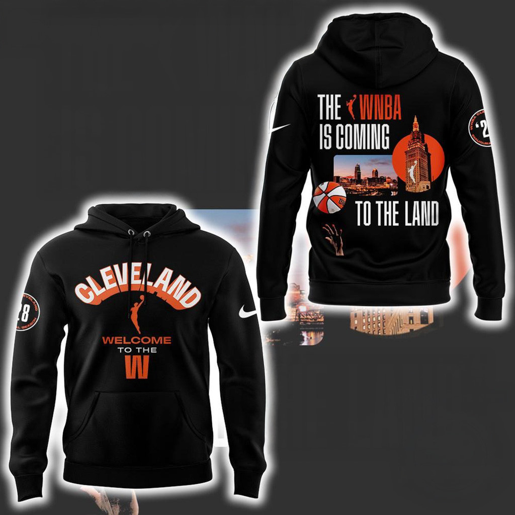 Cleveland WNBA Is Coming To The Land Hoodie WNBA Merch Gifts For Basketball Fans