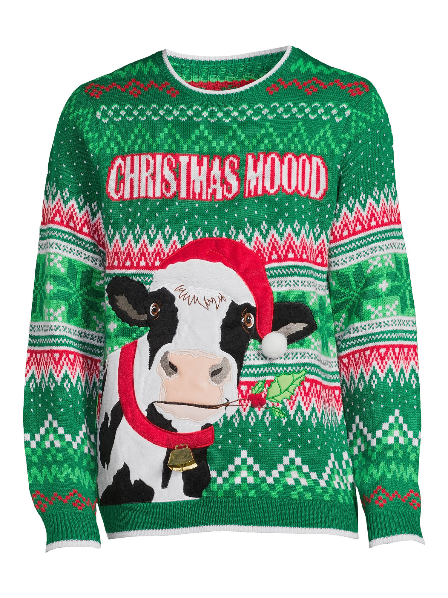 Cow Christmas Moood Ugly Christmas Sweater