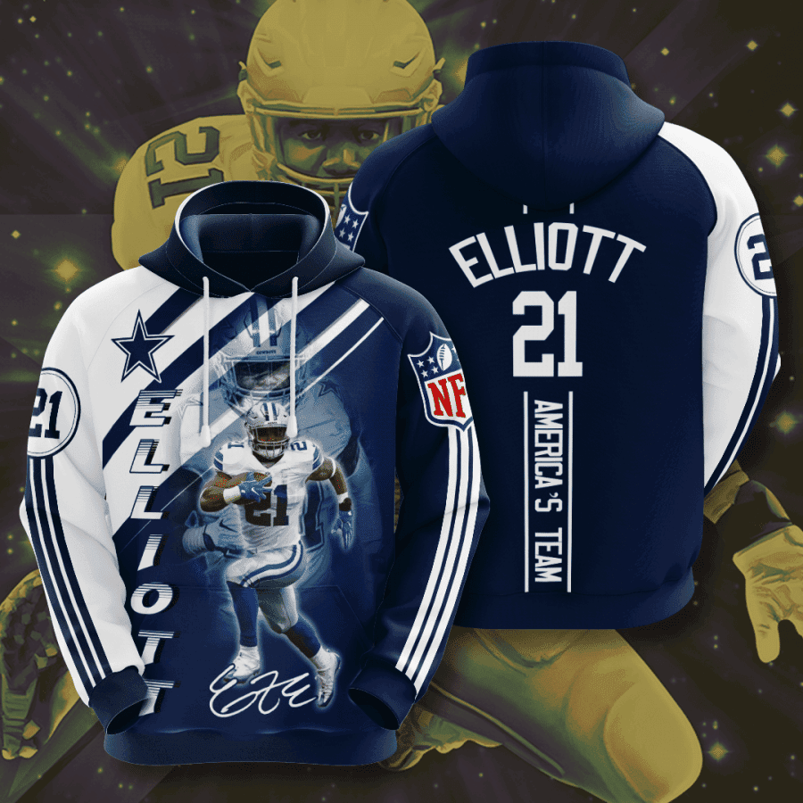 Dallas Cowboys Ezekiel Elliott Hoodie Zip Hoodie