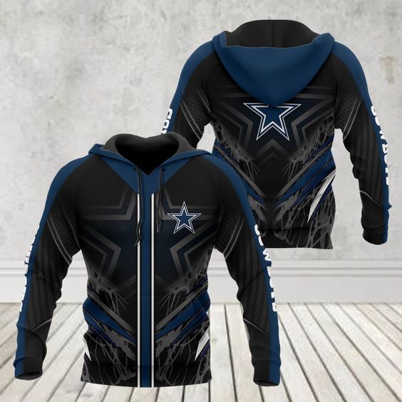Dallas Cowboys Star Logo NFL Football Team Hoodie